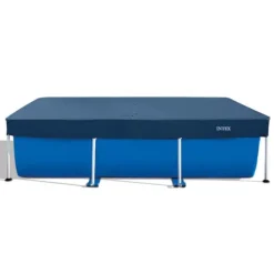Intex rektangulär ram swimmingpool - 260 x 160 x 65 cm - Blå - ingår Tillbehör CB1