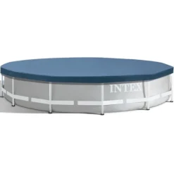 Intex Round Frame Simbassäng - 366 x 76 cm - Blå - Inklusive Tillbehör - CB21