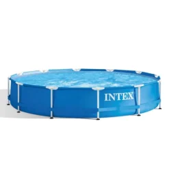 Intex Round Frame Swimming Pool - 366 x 76 cm - Blå - Ingår Tillbehör CB11