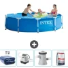 Intex Round Frame Swimming Pool - 305 x 76 cm - Blå - Ingår Tillbehör CB54