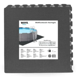 Intex Round Frame Swimming Pool - 305 x 76 cm - Vattentryck - Ingår Tillbehör CB10