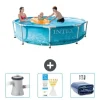 Intex Round Frame Swimming Pool - 305 x 76 cm - Vattentryck - Ingår Tillbehör CB74