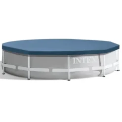 Intex Round Frame Swimming Pool - 305 x 76 cm - Blå - Inklusive Tillbehör - CB16