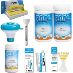 Intex Rund Uppblåsbar Easy Set Pool - 396 x 84 cm - Blå - Inklusive Tillbehör - CB20