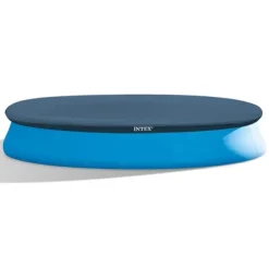 Intex Rund Uppblåsbar Easy Set Pool - 457 x 84 cm - Blå - Inklusive Tillbehör - CB18