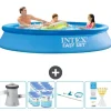 Intex Rund Uppblåsbar Easy Set Pool - 305 x 61 cm - Blå - Inklusive Tillbehör - CB94