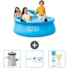 Intex Rund Uppblåsbar Easy Set Pool - 183 x 51 cm - Blå - Val - Ingår Tillbehör CB82