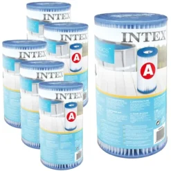 Intex Rund Uppblåsbar Easy Set Pool - 366 x 76 cm - Blå - Inklusive Tillbehör - CB95