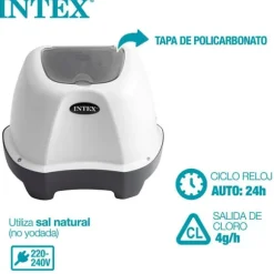 Intex Salt Klorinator För Pooler Upp Till 17 M³ Vit