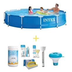Intex simbassäng - Metallram - 366 x 76 cm - WAYS Underhållspaket