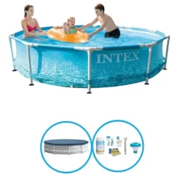 Intex Simbassäng Metallstomme 305x76 cm - Poolpaket