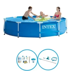 Intex Simbassäng Metallstomme 305x76 cm - Poolset