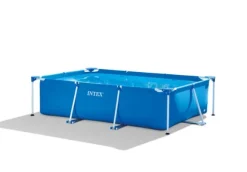 Intex swimmingpool - Rampool - 260 x 160 x 65 cm - Inklusive WAYS underhållspaket, filterpump och markduk