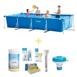 Intex swimmingpool - Rampool - 450 x 220 x 84 cm - Inklusive WAYS underhållspaket