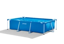 Intex swimmingpool - Rampool - 300 x 200 x 75 cm - Inklusive WAYS underhållspaket, filterpump och markduk