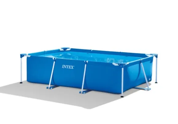 Intex swimmingpool - Rampool - 300 x 200 x 75 cm - Inklusive WAYS underhållspaket, filterpump och markduk