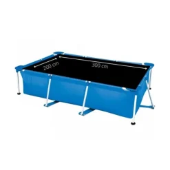 Intex swimmingpool - Rampool - 300 x 200 x 75 cm - Inklusive solsegel, filterpump och filter