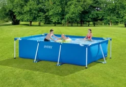 Intex swimmingpool - Rampool - 300 x 200 x 75 cm - Inklusive solsegel