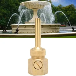 Invändig gänga fontänmunstycke Mässing Justerbart vattenspruthuvud med ventil för dammDN25 32mm