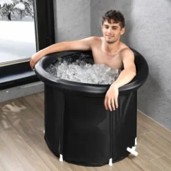 Isbadkar för idrottare, uppblåsbart kallvattenterapibad, bärbart stoppbadkar för återhämtning