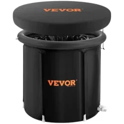 Isbadkar, 85x75 cm, Portabel Uppblåsbar Hopfällbar, Kallterapi