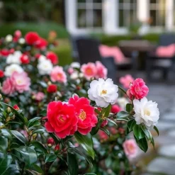 Japansk Ros - Set om 6 - Camellia japonica - Höjd 25-40cm - ⌀9cm