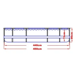 Jilong Avenli - Pool Med Filterpump - 450 X 90 Cm - Komplett