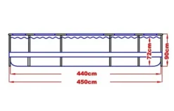 Jilong Avenli - pool med pump - 450 x 90 cm - komplett