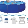 Jilong 450cm Rund pool ovan mark med filterpump, lock & tillbehör