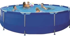 Jilong 450cm Rund pool ovan mark med filterpump, lock & tillbehör