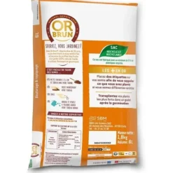 Jord för Sådd - OR BRUN - OBRTSEM6U - 6L - Förbättrar Dräneringen - Optimal VattenRetention