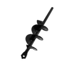 Jordborr till borrmaskin 22 cm stål Svart