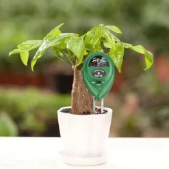 Jordmätare 3-i-1 för ljus, fuktighet, pH-värde