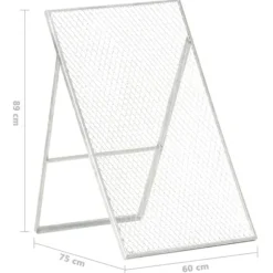 Jordsåll i galvaniserat stål - Multifunktionell kompostseparator | Färg: Silver | Storlek: Justerbar