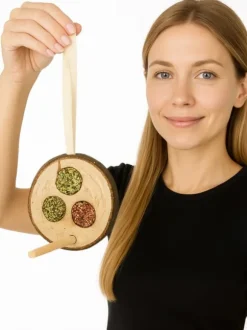 JR FARM - Disc Trio - läckra godbitar för lek och mums för alla papegojor 70g