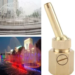 Justerbart universellt mässings rakt fontänmunstycke fontänspruthuvud invändig gänga (DN15)