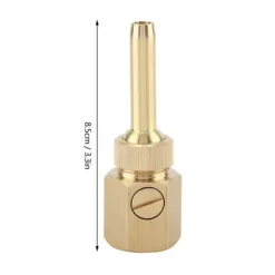 Justerbart universellt mässings rakt fontänmunstycke fontänspruthuvud invändig gänga (DN15)
