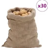 Jutesäckar 30 -pack 100% ekologisk jute | Storlek: 60x105 cm | 220 gsm