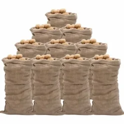 Jutesäckar 10 st 65x135 cm 100% jute 220 gsm