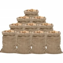 Jutesäckar 10 st 60x105 cm 100% jute 340 gsm