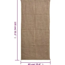 Jutesäckar 30-pack - Ekologiska och Multifunktionella | Storlek: 65x135 cm | Material: 100% Jute, 220 gsm