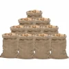 Jutesäckar 10-pack 60x105 cm - Ekologiska och multifunktionella | Material: 100% jute | Storlek: 60x105 cm