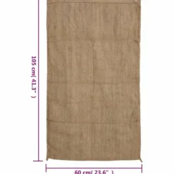 Jutesäckar 10-pack 60x105 cm - Ekologiska och multifunktionella | Material: 100% jute | Storlek: 60x105 cm