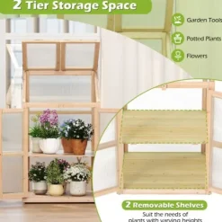 Kallväxthus, 69x58x121 cm, Natur