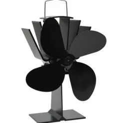 Kaminfläkt 4 blad svart
