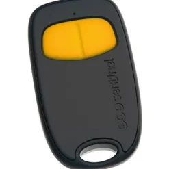 2-kanals fjärrkontroll - SCS SENTINEL - SimplyControl - Gul, räckvidd 40m, frekvens 433,92 MHz, CR2032 litiumbatteri ingår