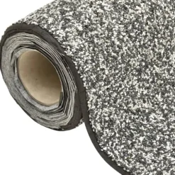 Kantmatta grå för trädgårdsdamm - Slitstark nonwoven PP-fleece | Storlek: 1250x40 cm