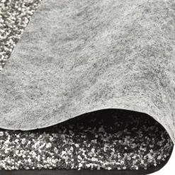 Kantmatta grå för trädgårdsdamm - Slitstark nonwoven PP-fleece | Storlek: 1250x40 cm