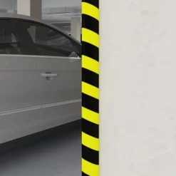 Kantskydd gul & svart 4x3x100 cm PU