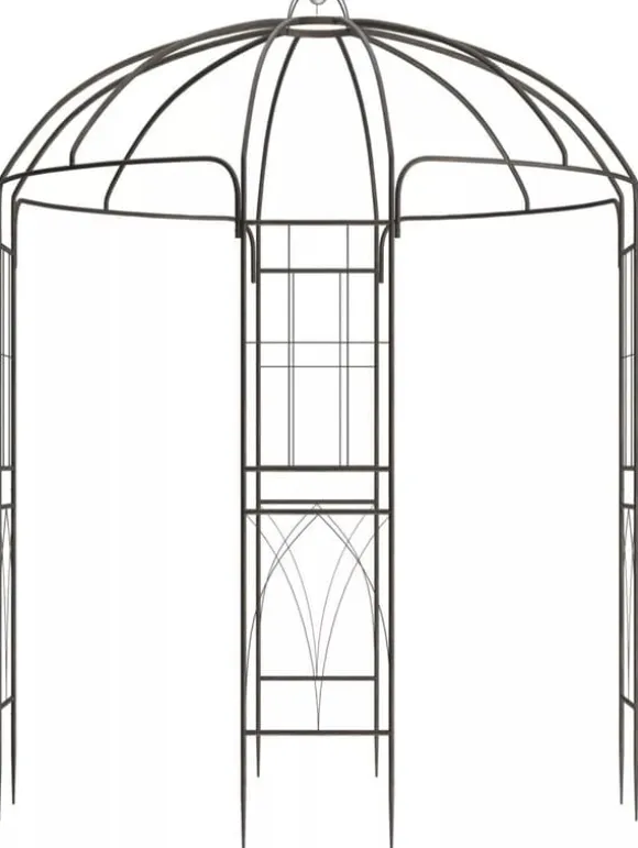 Keira Rose Arch - Bronze Metal Climbing Aid for Gardens, 200x200x270 cm